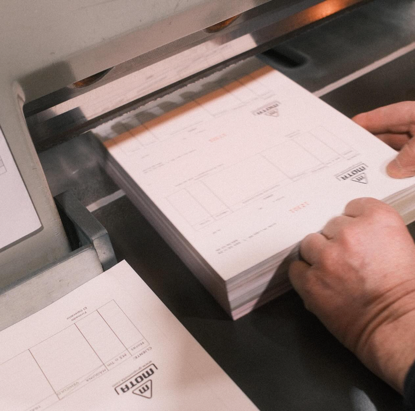 Talonarios de facturas