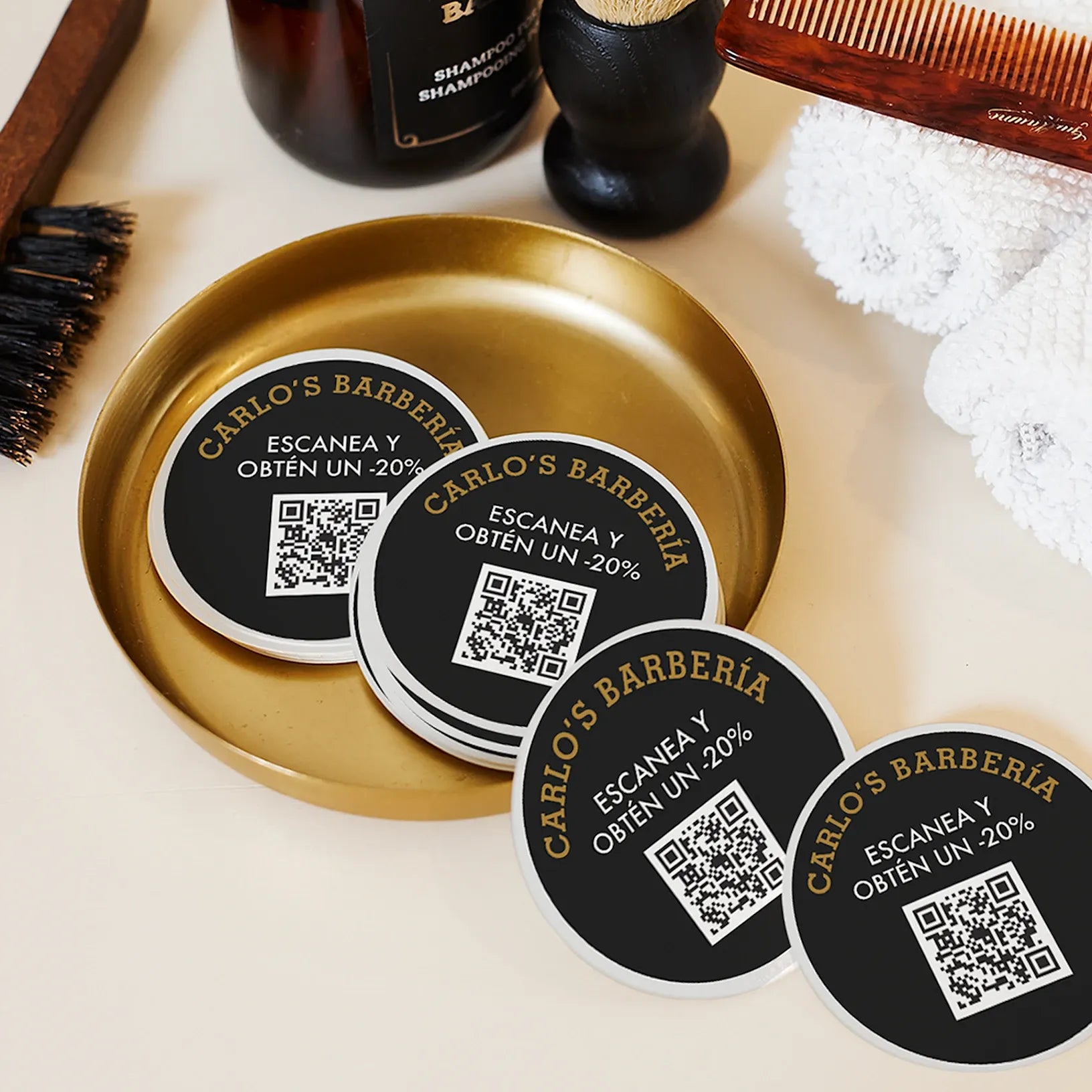 Pegatinas con código QR