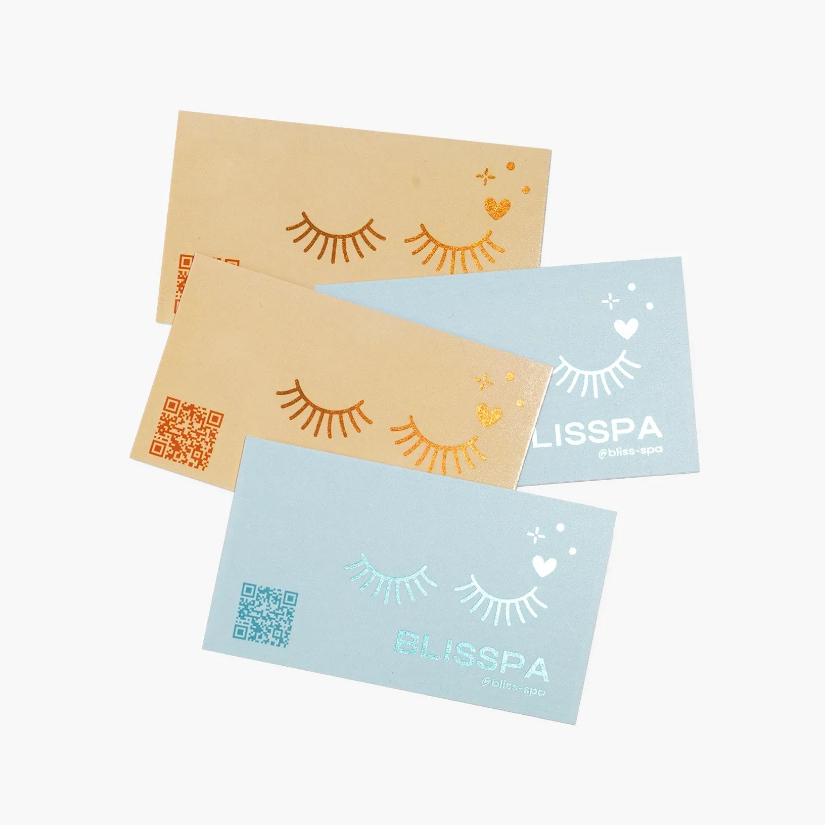 Tarjetas con efecto metálico