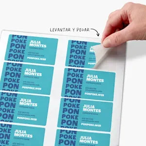 Tarjetas de visita adhesivas