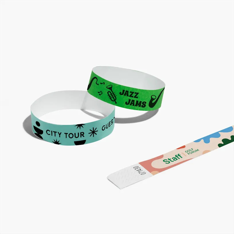 Pulseras personalizadas tyvek - 255x19mm