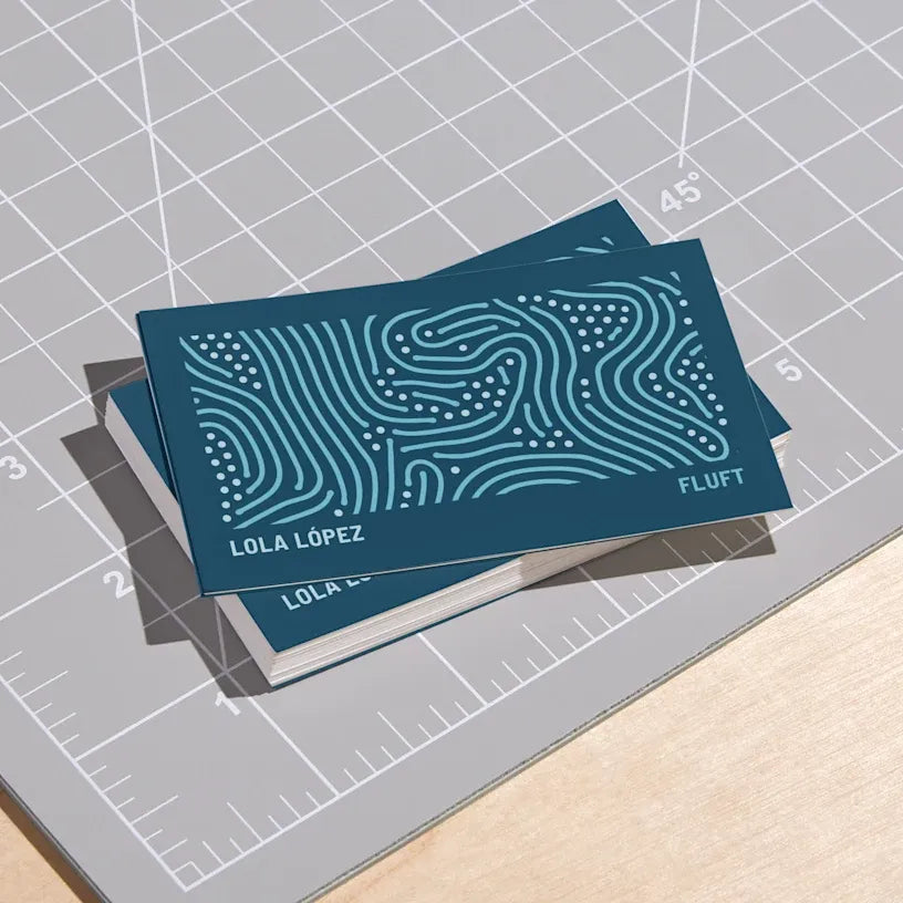 Tarjetas de visita con acabado mate