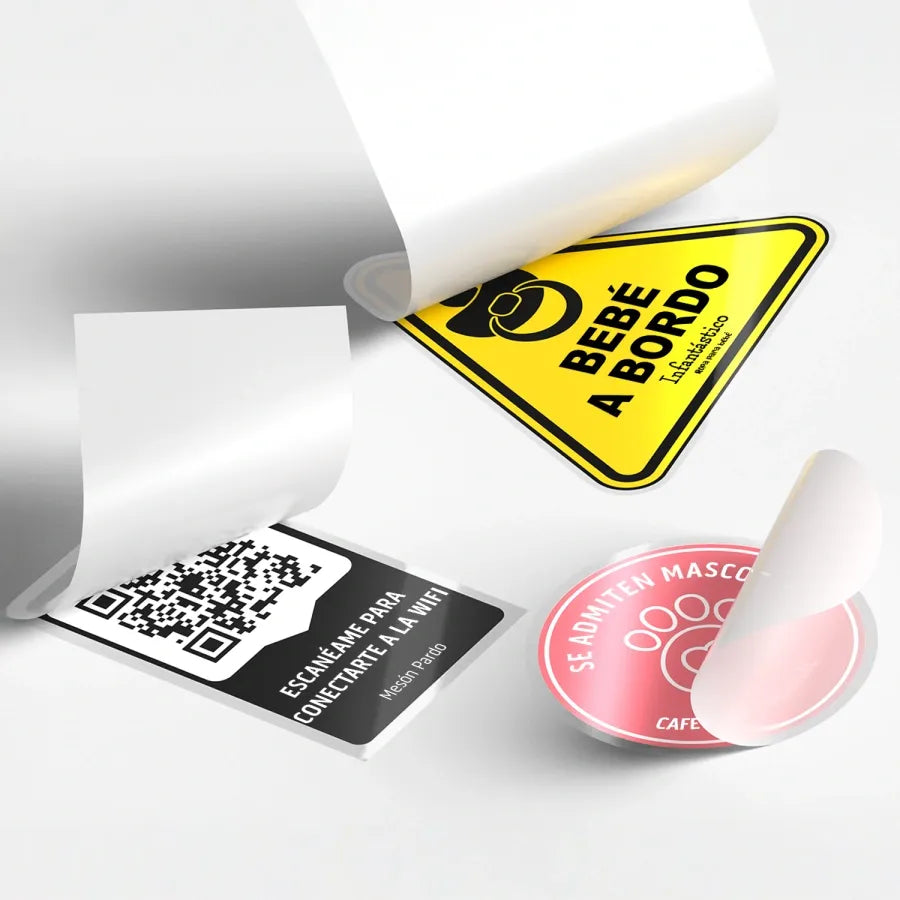 Pegatinas adhesivas frontales