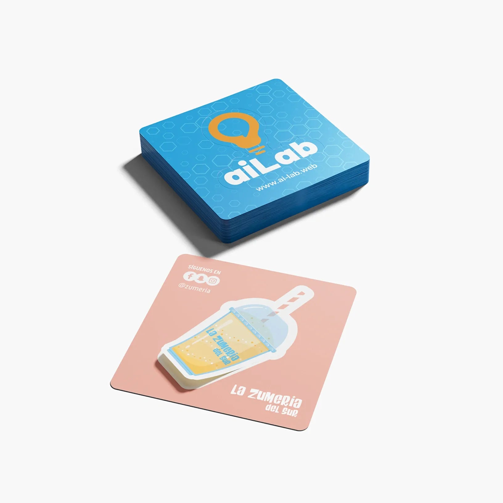 Pegatinas semitroqueladas