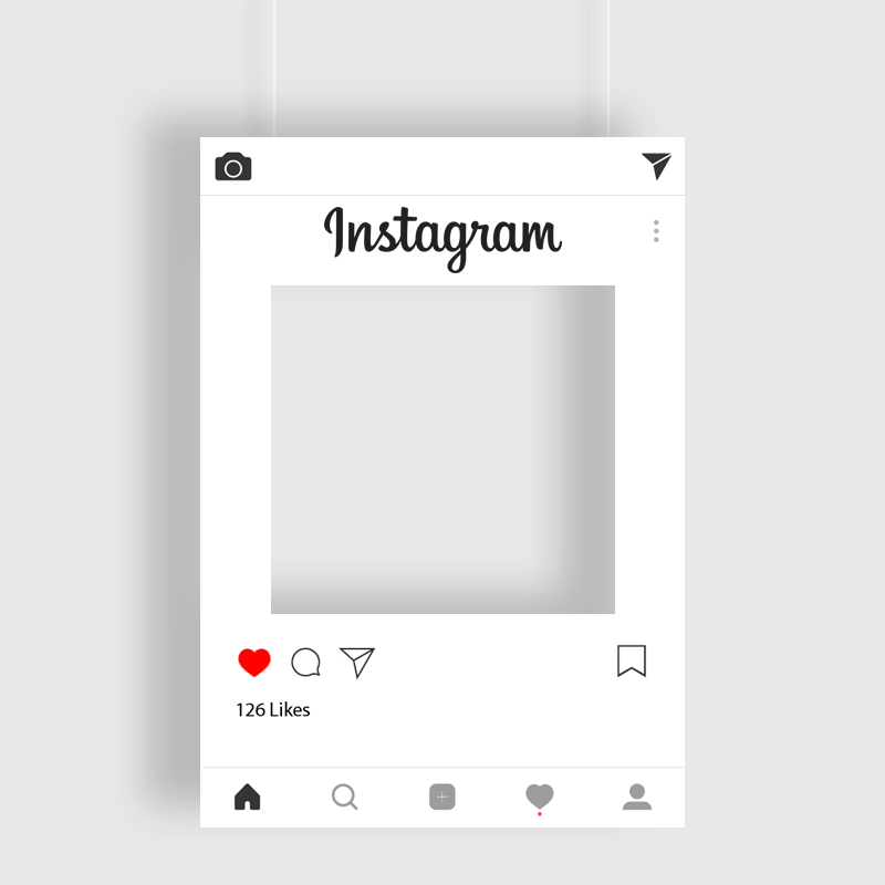 Photocall personalizado Marco de instagram - 70x100 cm
